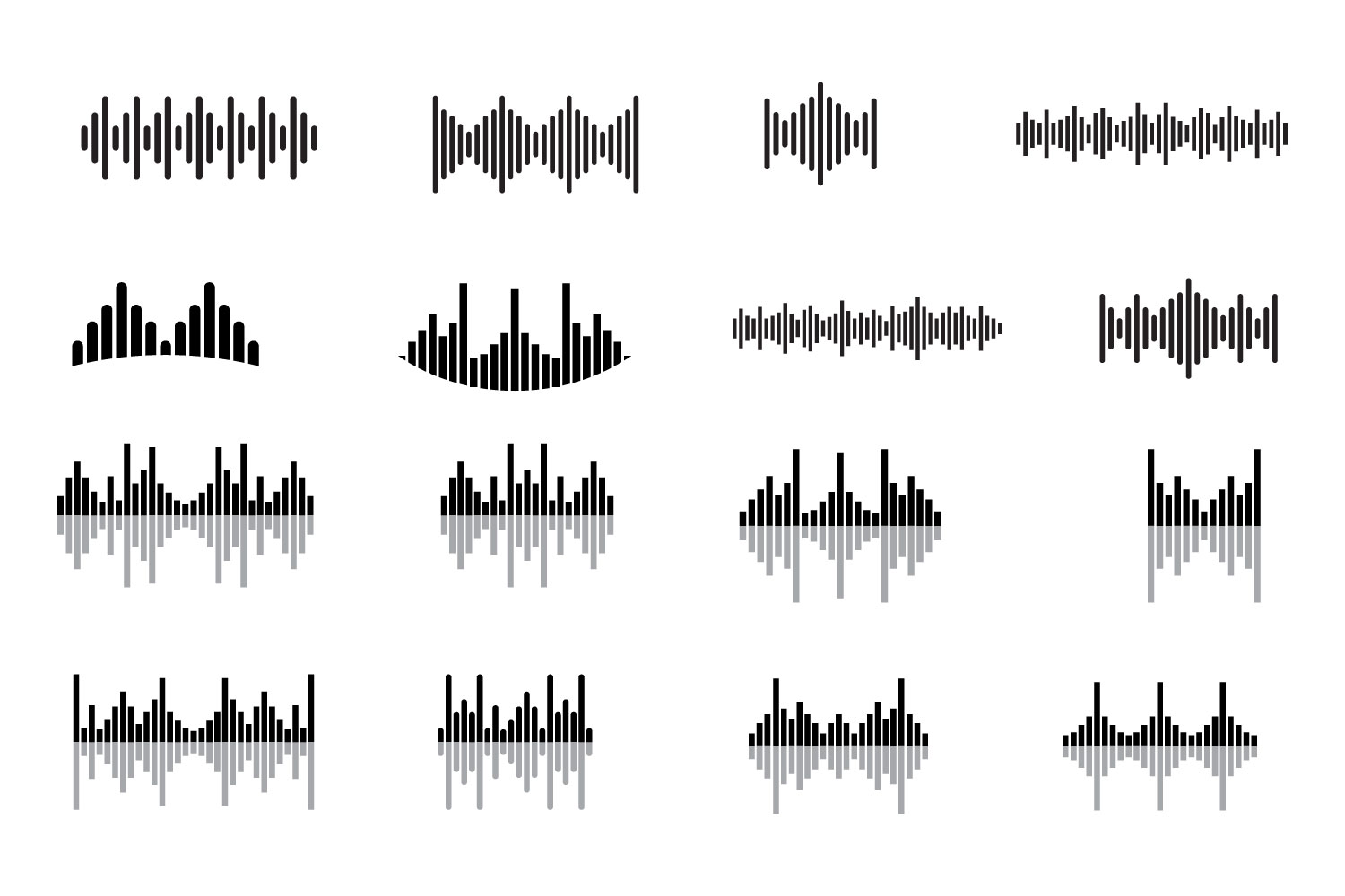 Equalizer music sound wave logo cover image.