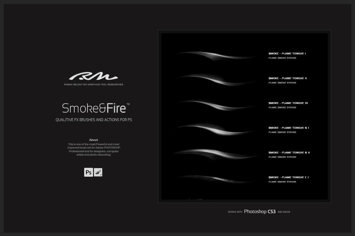RM Smoke & Fire (PS brushes)preview image.