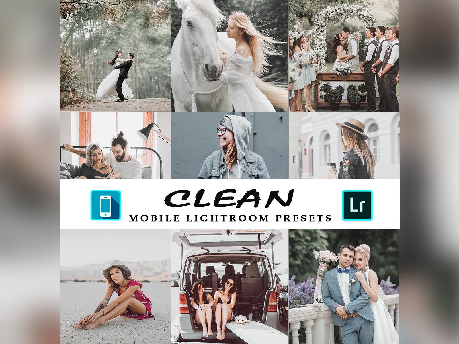 3 Mobile Lightroom Presets Cleancover image.