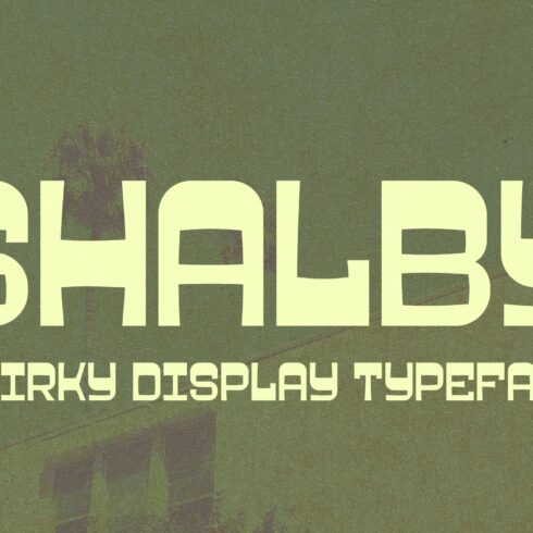Shalby Quirky Display Typeface Font cover image.