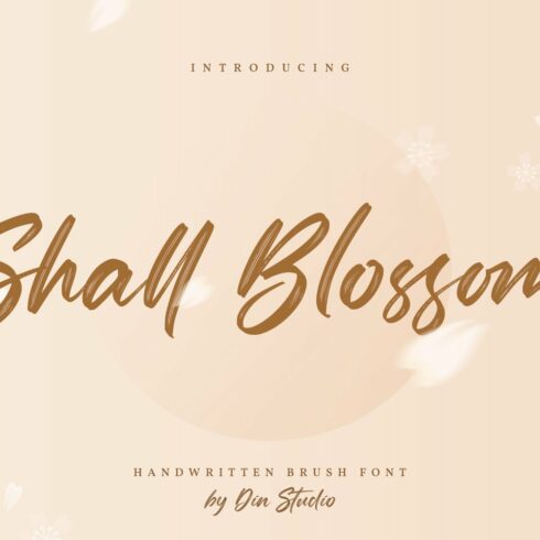 Shall Blossom-Lovely Brush Font cover image.