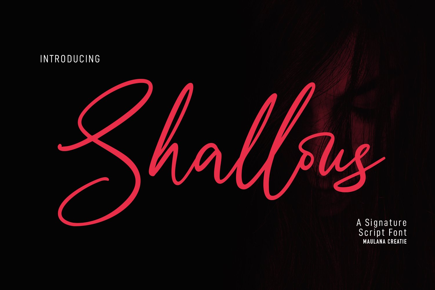 Shallous Script Font cover image.