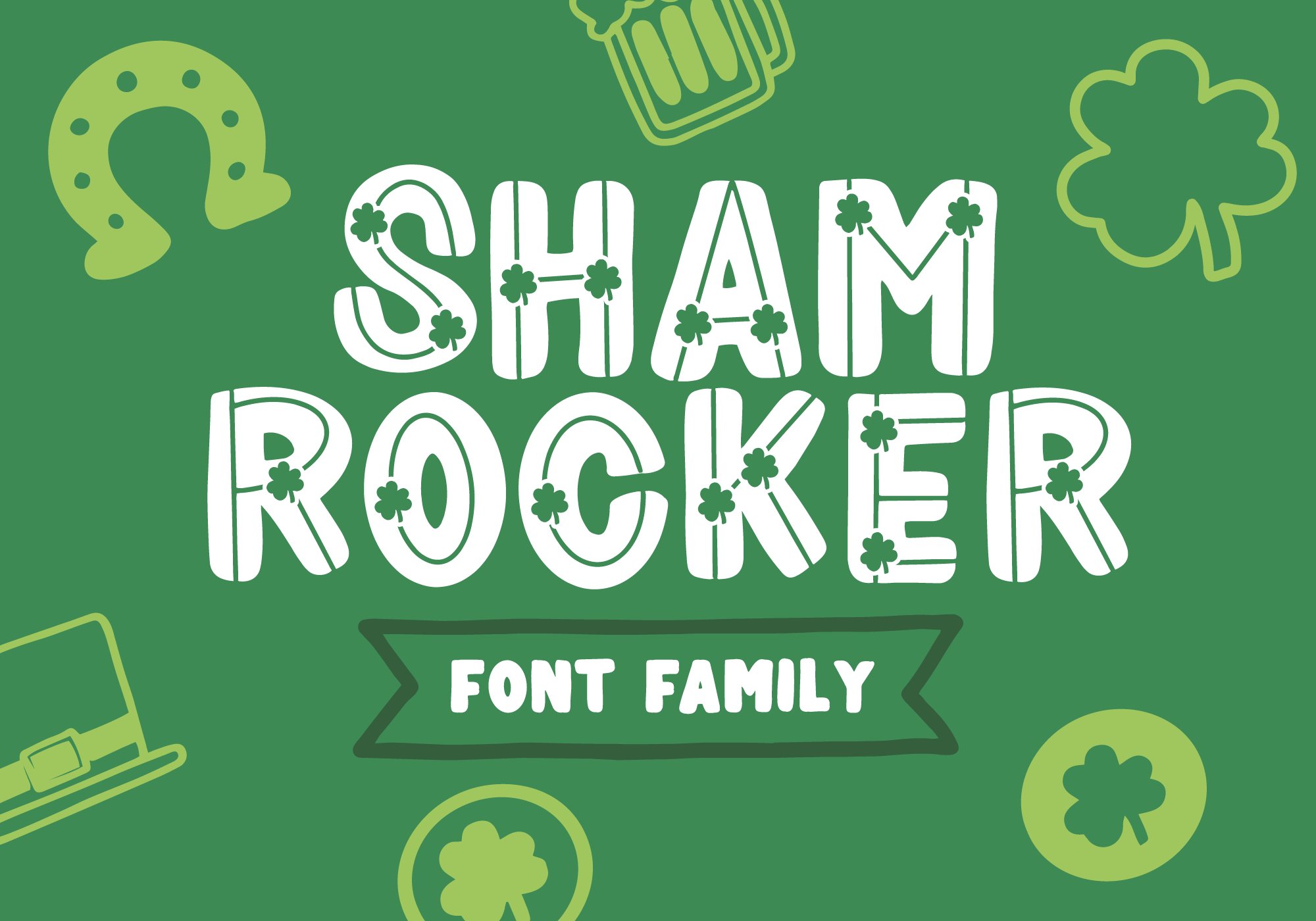 Shamrocker - Font Family cover image.