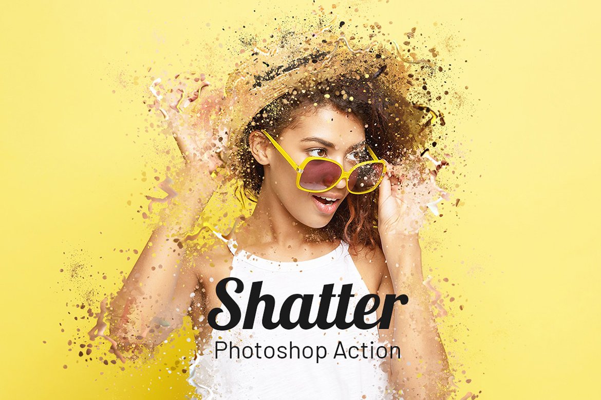 shatter photoshop action cover 109