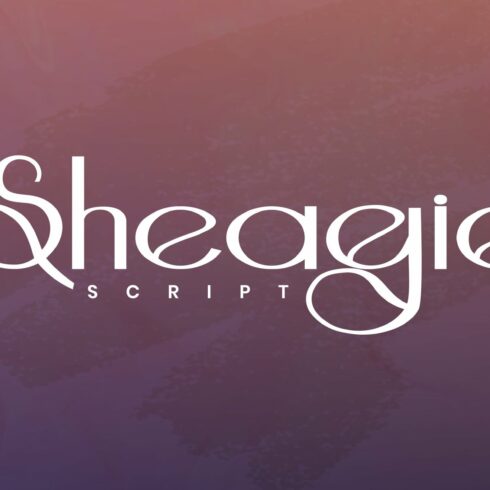 Sheagie - Script Fontcover image.