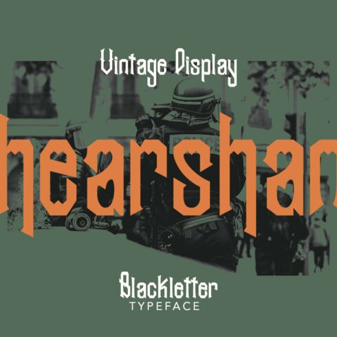 Shearshank - Blackletter Typeface cover image.