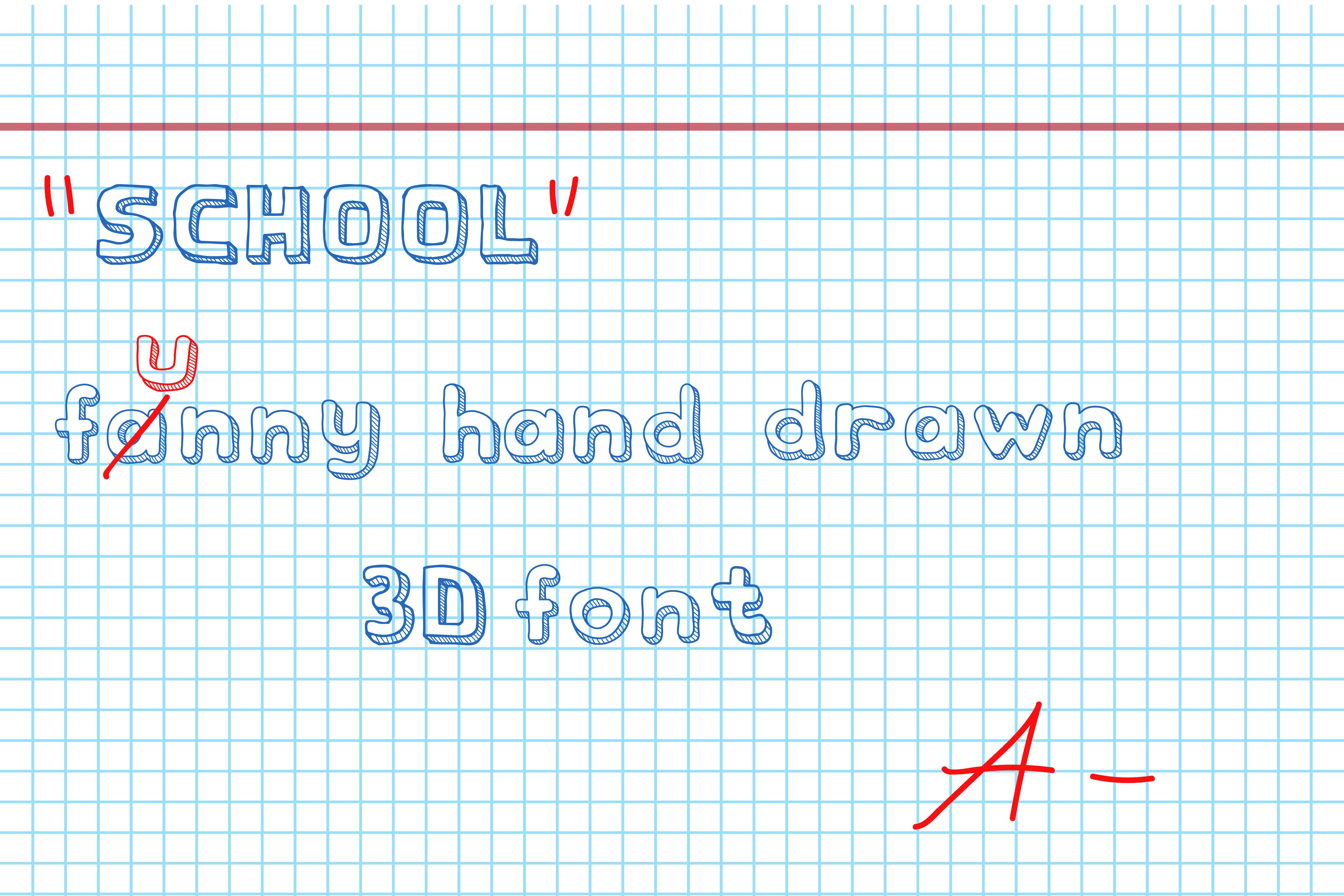 school font preview image.