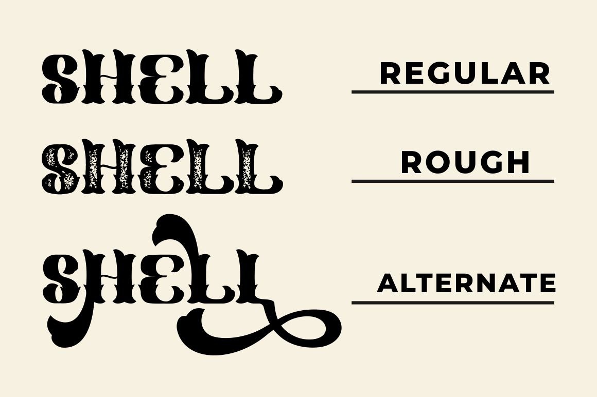 Shell Mera - Serif Vintage Font preview image.