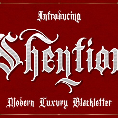 Shention Blackletter cover image.