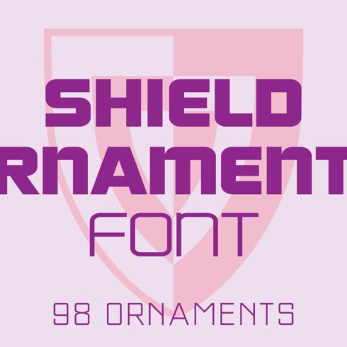 Shield Ornaments Font cover image.