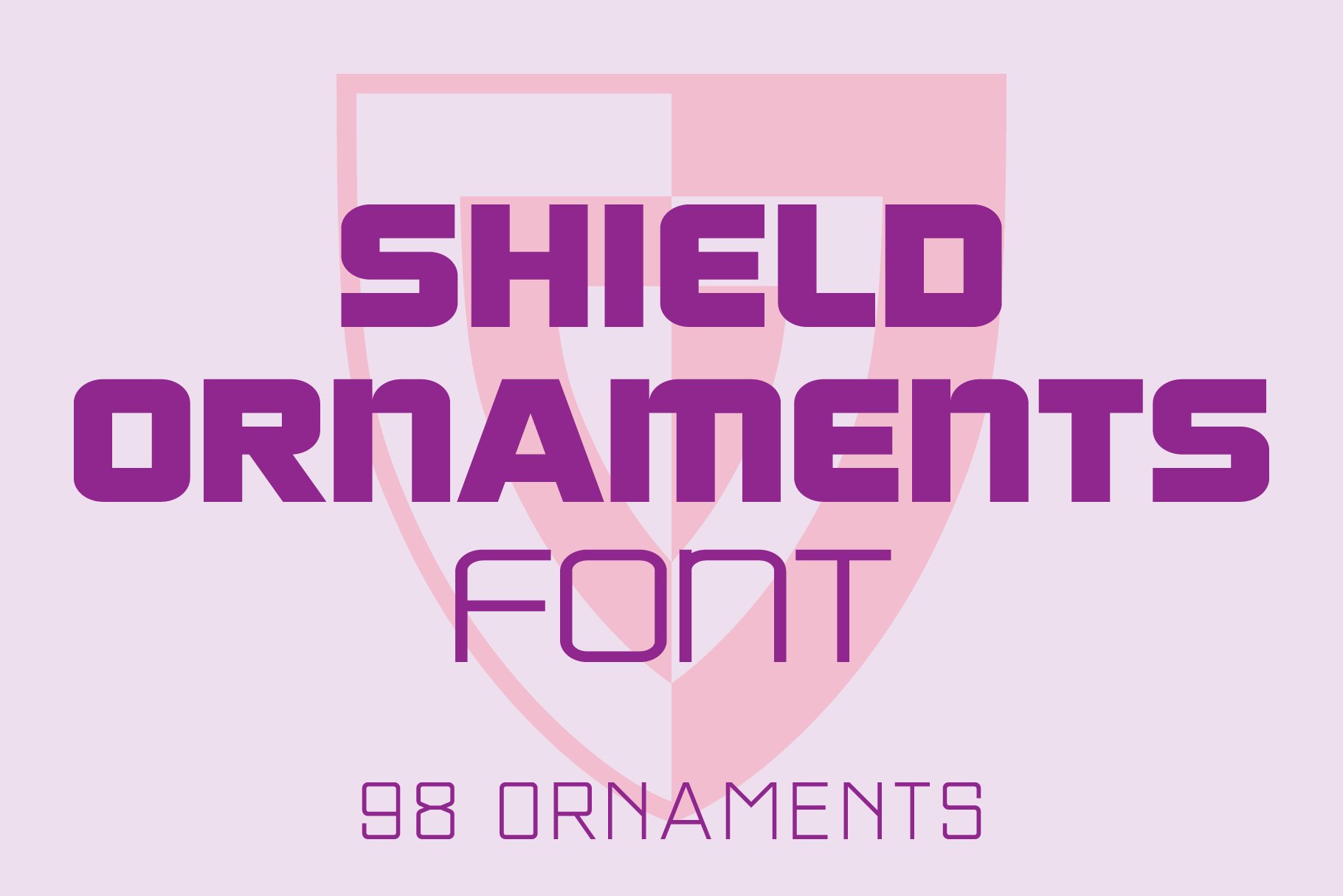 Shield Ornaments Font cover image.