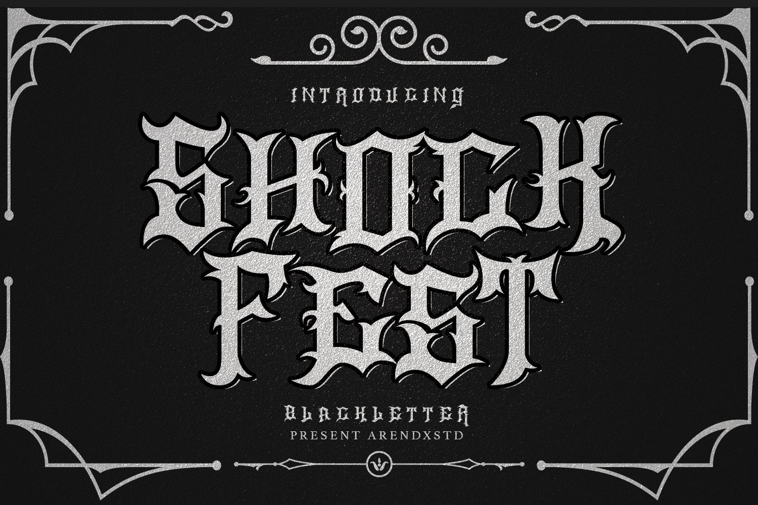 Shock Fest - Blackletter Font cover image.