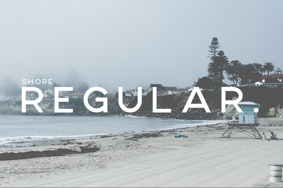 Shore | A Carefree Font Family preview image.