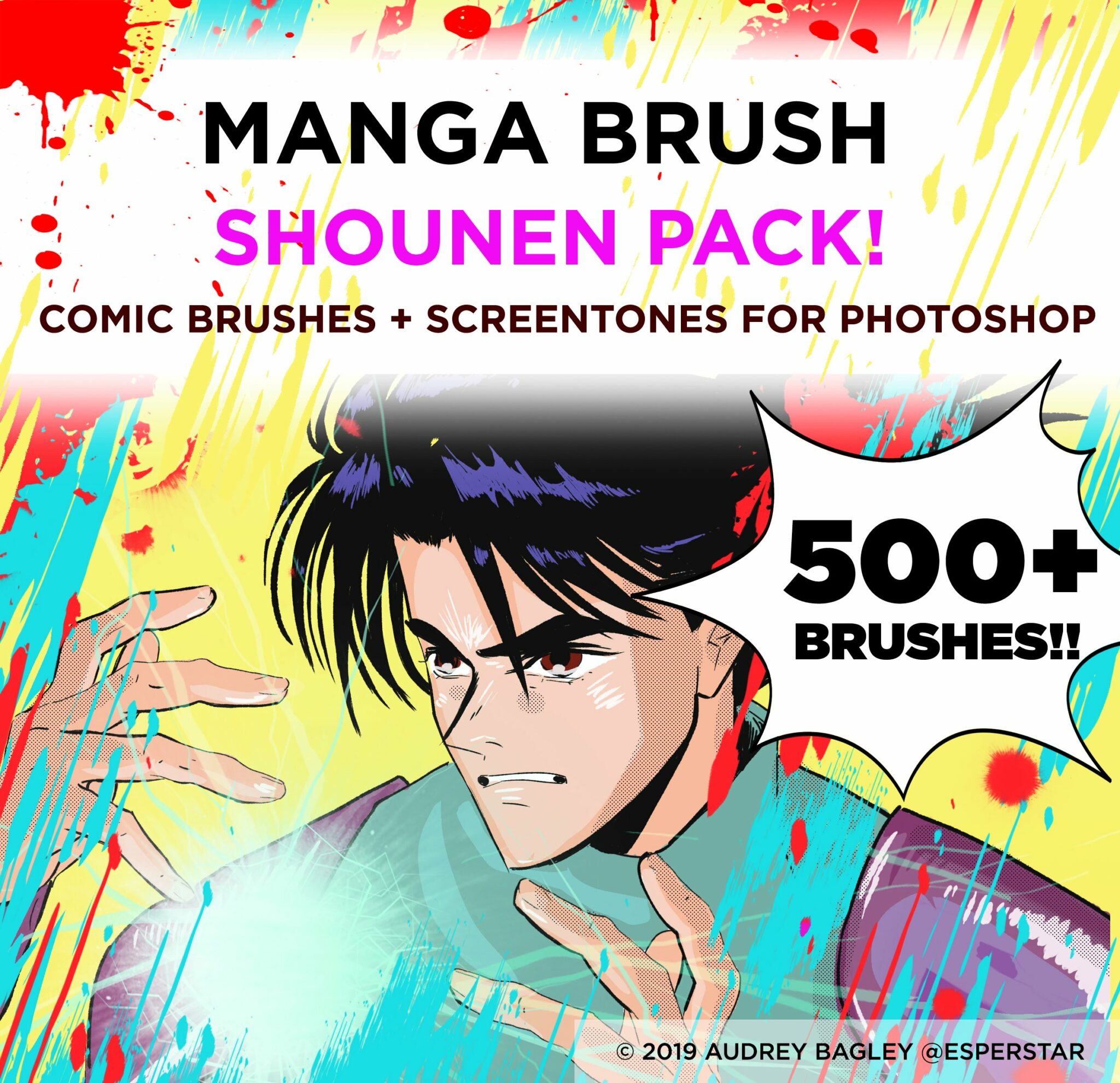 MANGA SHONEN COMIC Photoshop Brushes – MasterBundles