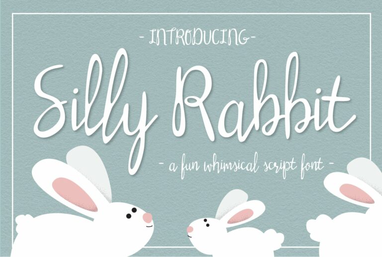 Silly Rabbit Script Font MasterBundles