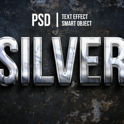 silver metal texture text effectcover image.