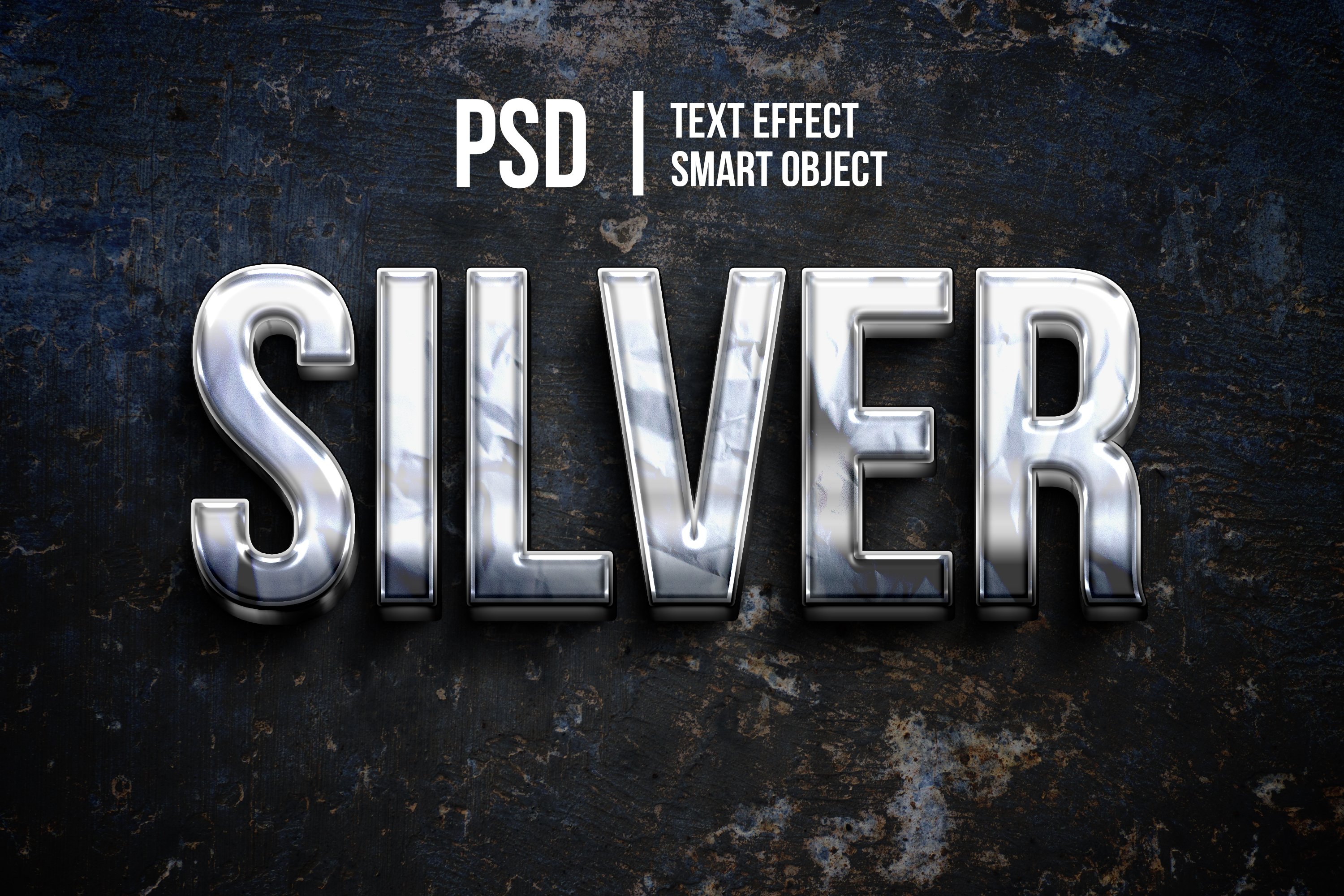 silver metal texture text effectcover image.