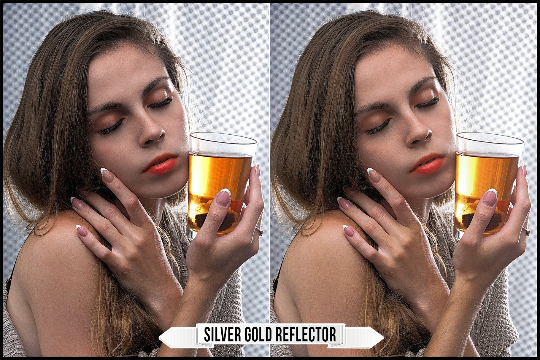 silver gold reflector 673