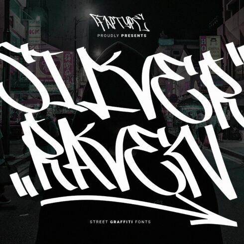 Silver Raven | Street Graffiti Font cover image.