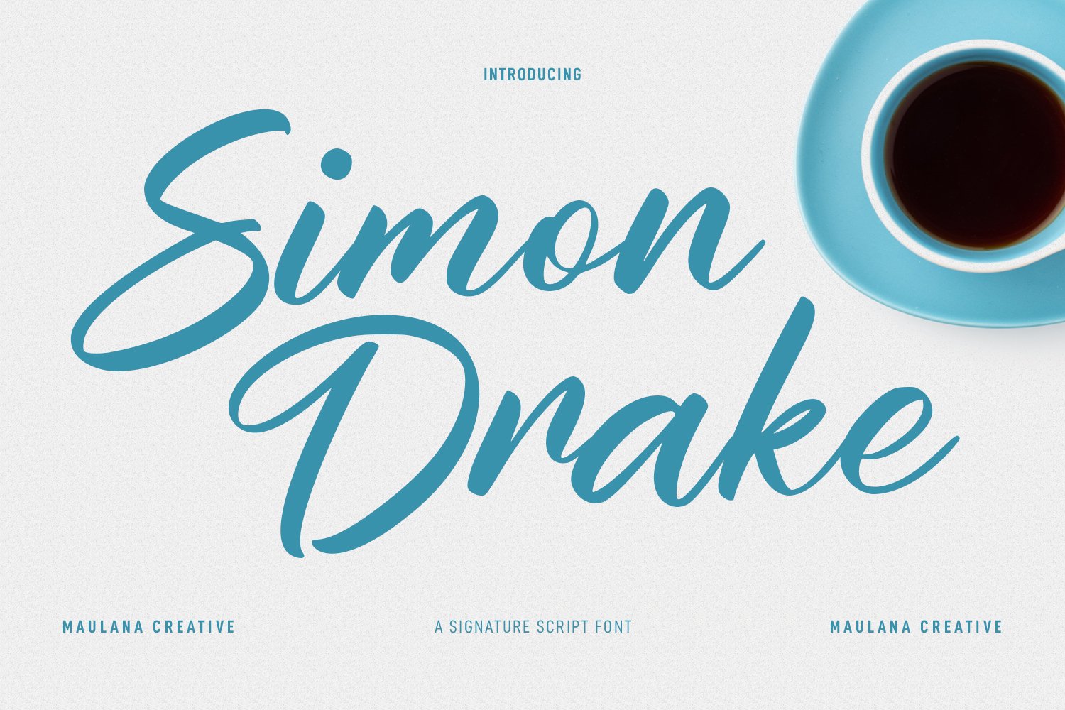 Simon Drake Script Font cover image.