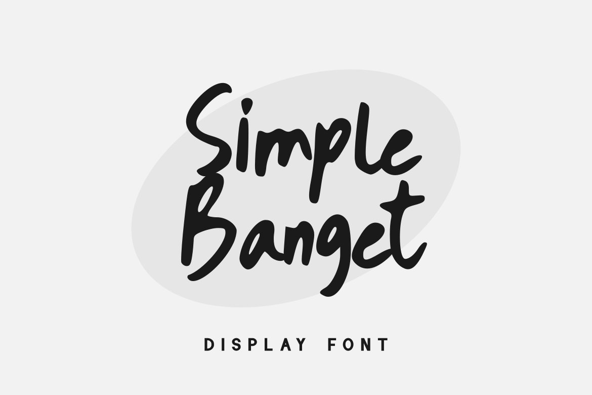 Simple Banget - Display Font cover image.