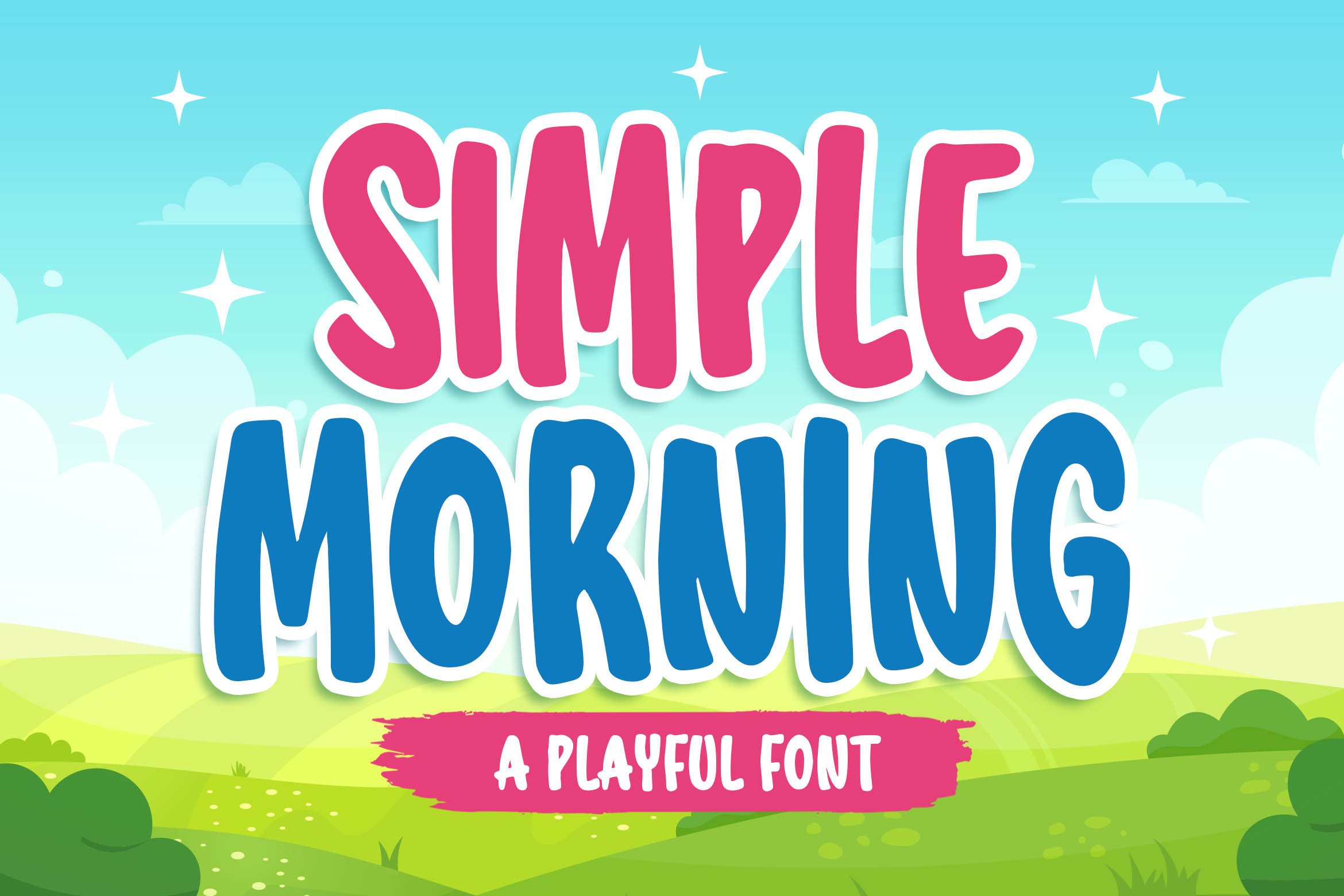 Simple Morning a Playful Font cover image.