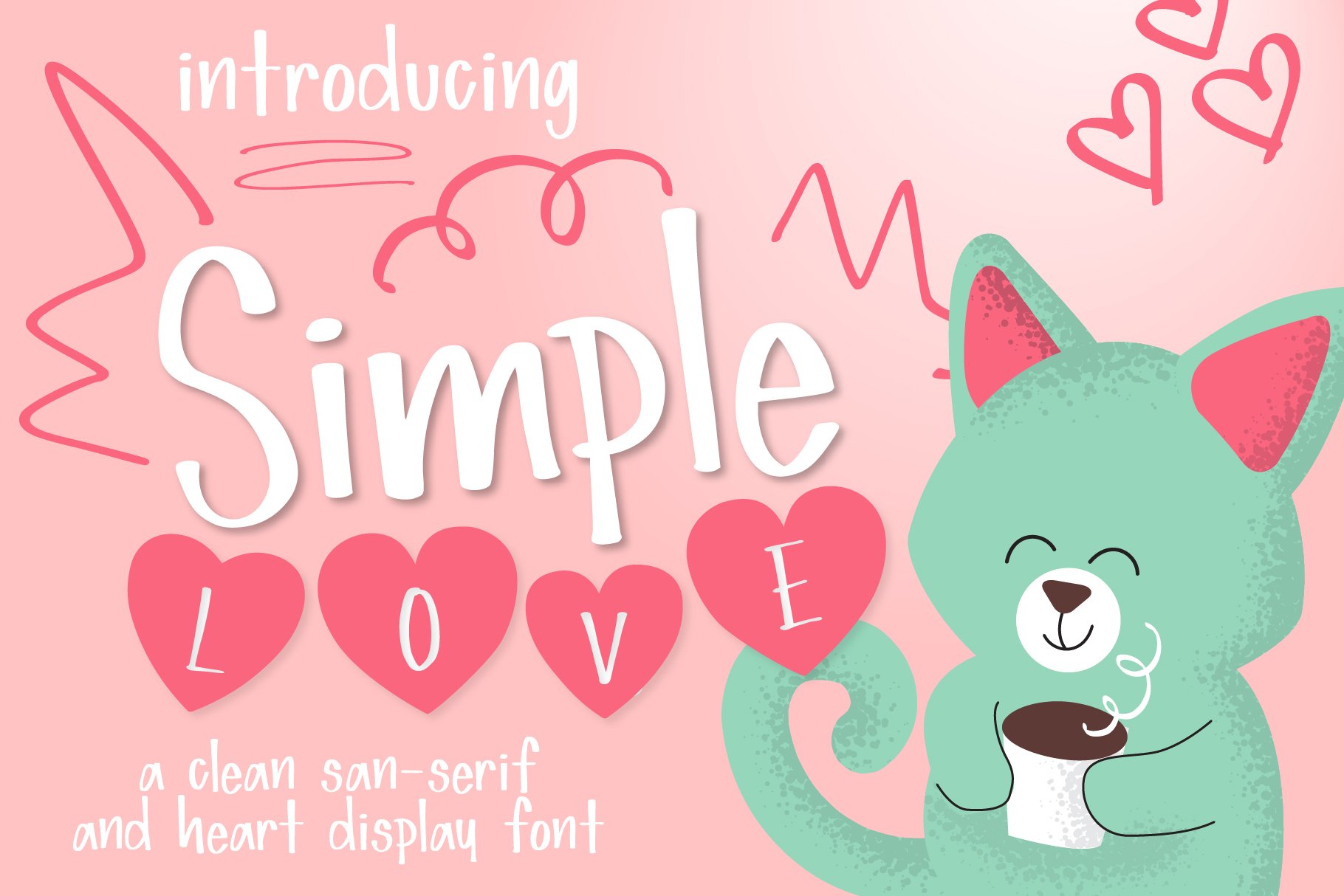 Simple Love Font cover image.