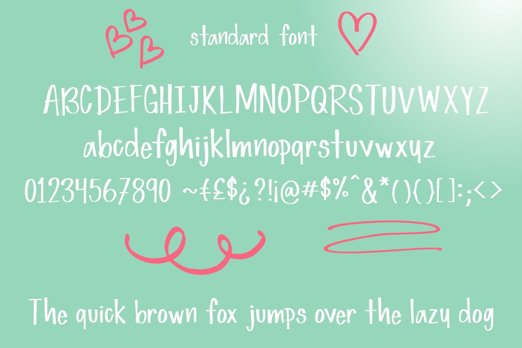 Simple Love Font preview image.