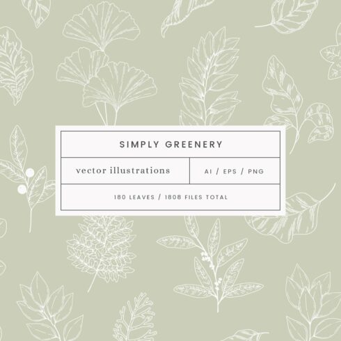 Greenery Vector Illustrations cover image.