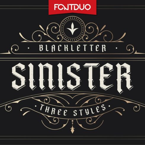 Sinister Font Family cover image.