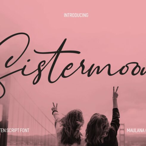 Sistermoon Script Font cover image.