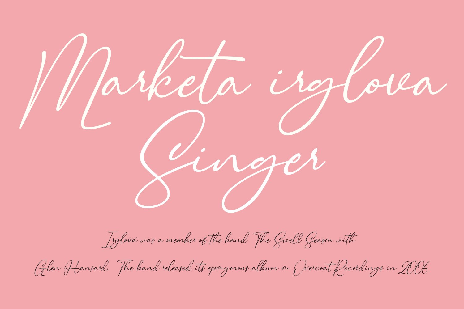 Sistermoon Script Font preview image.