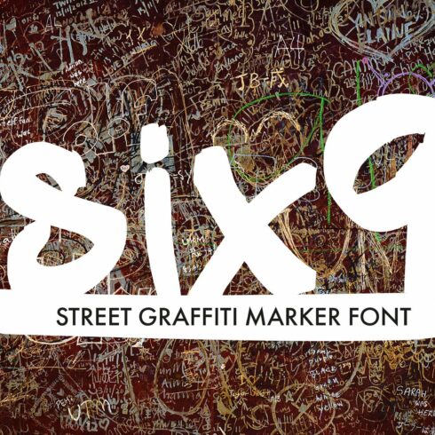 Six9 Graffiti Urban Tag Marker Font cover image.
