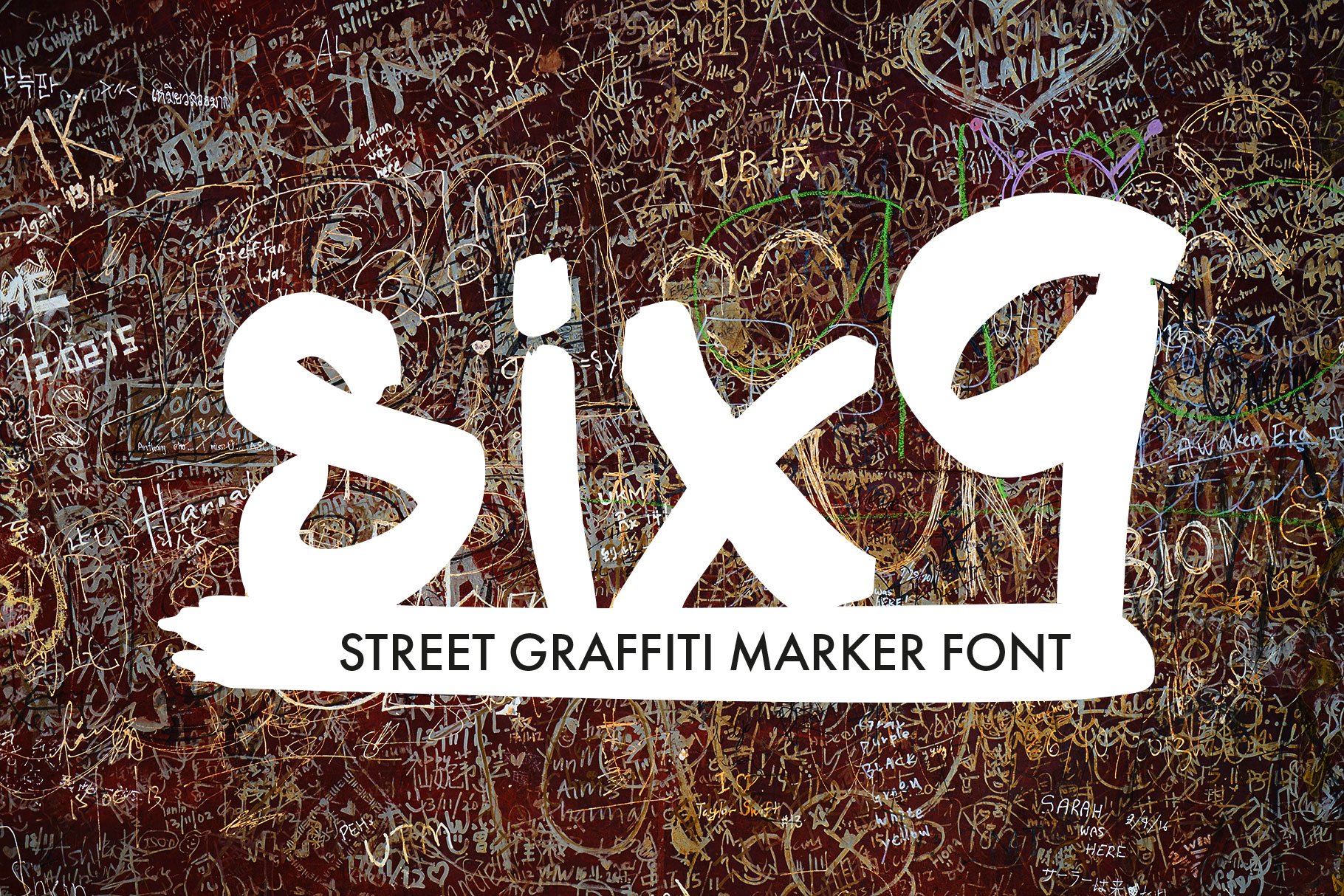 Six9 Graffiti Urban Tag Marker Font cover image.