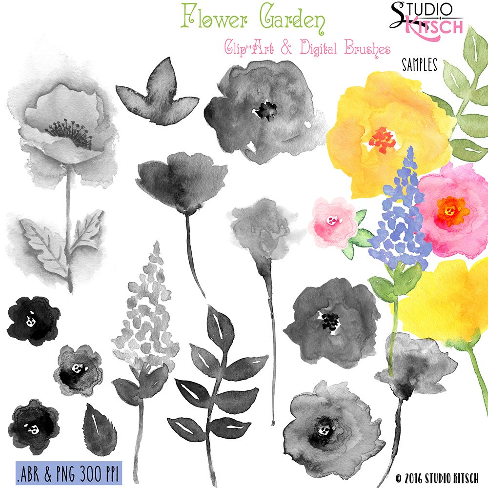 sk flowergarden clip art brushes preview 65