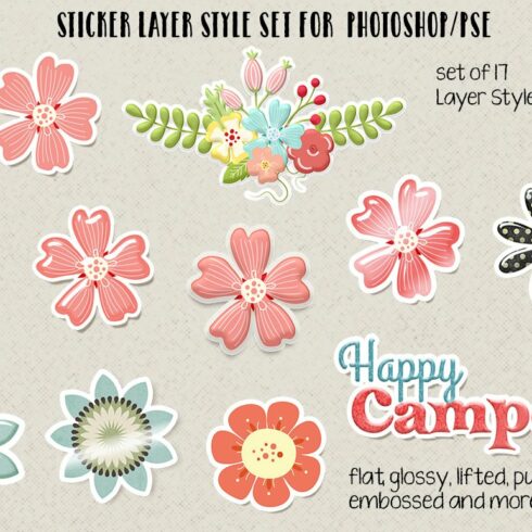 Sticker Layer Styles for PS/PSEcover image.