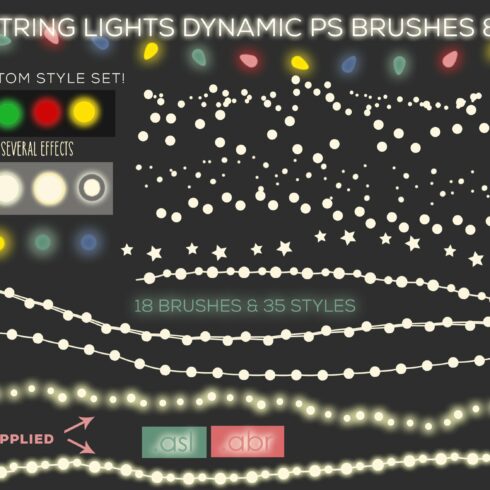 PS String Lights Brushes & Stylescover image.
