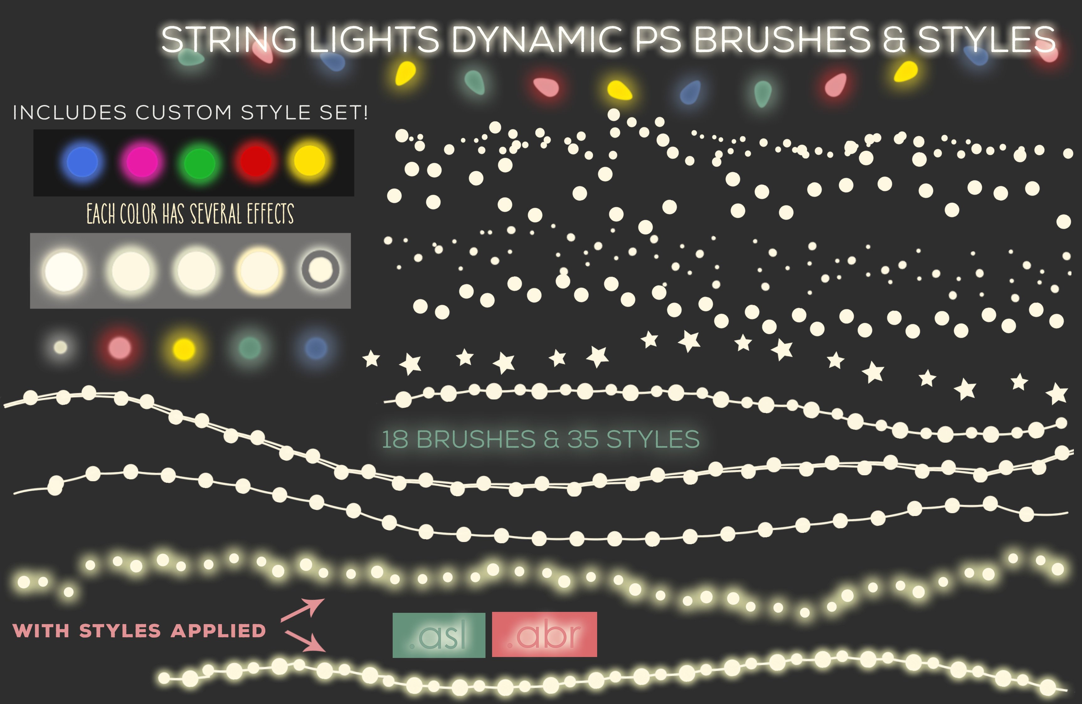 PS String Lights Brushes & Stylescover image.