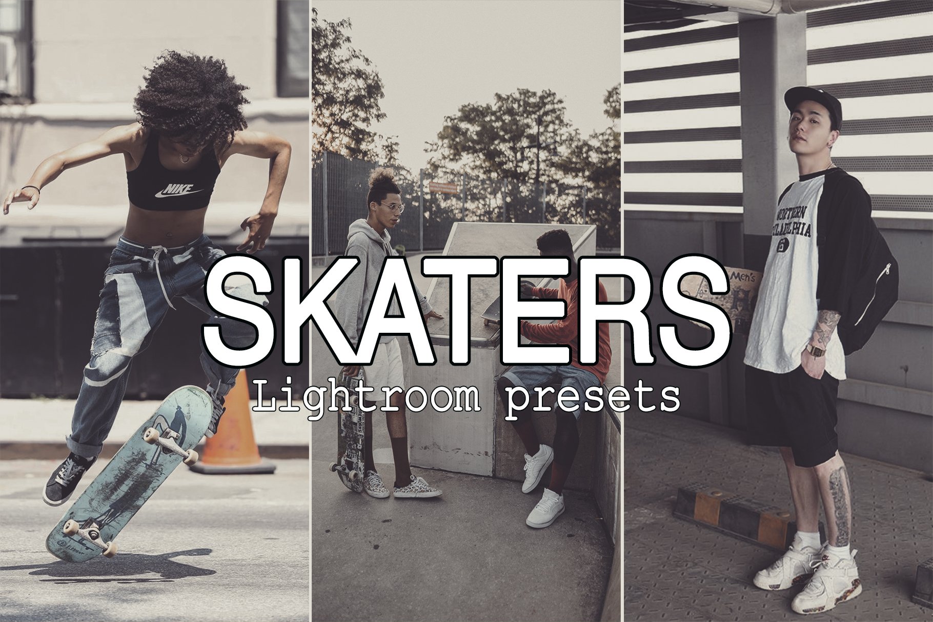 8 Skaters Lightroom Presetscover image.