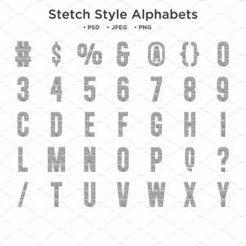 Stetch Style Alphabet Abc Typographycover image.