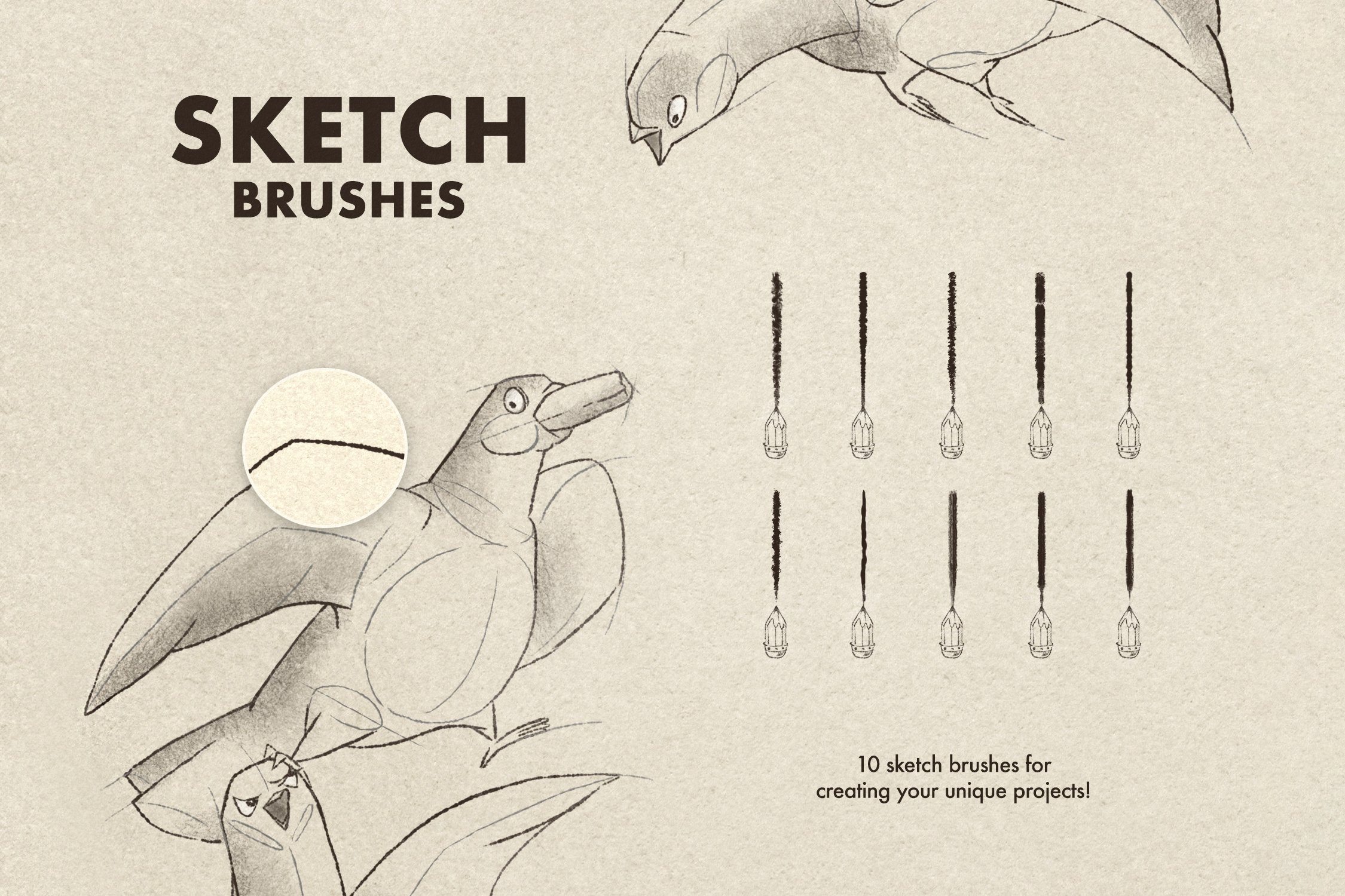 sketch pencil photoshop brushes 03 558