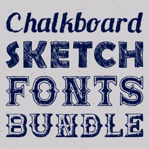 Sketch Fonts Bundle cover image.