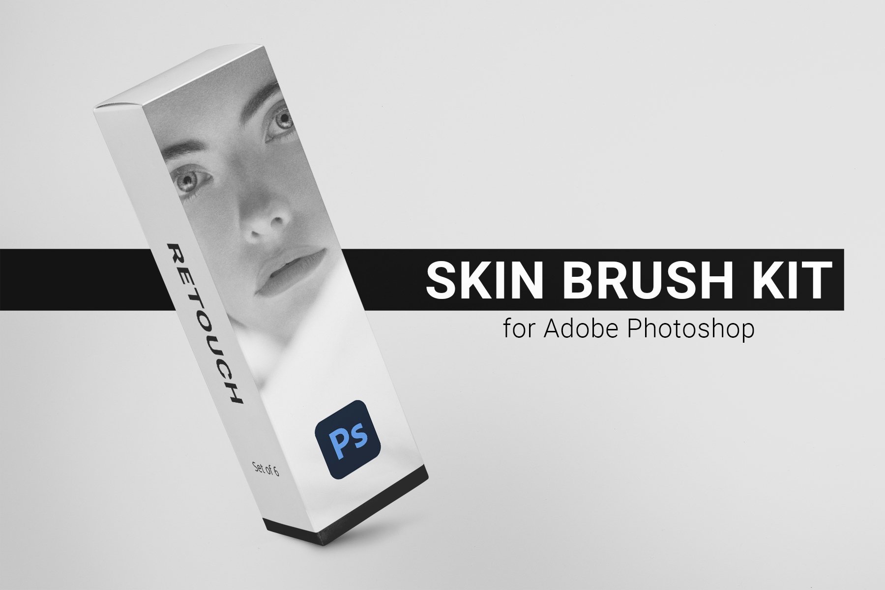 6 Skin Retouch Brushes - Photoshopcover image.