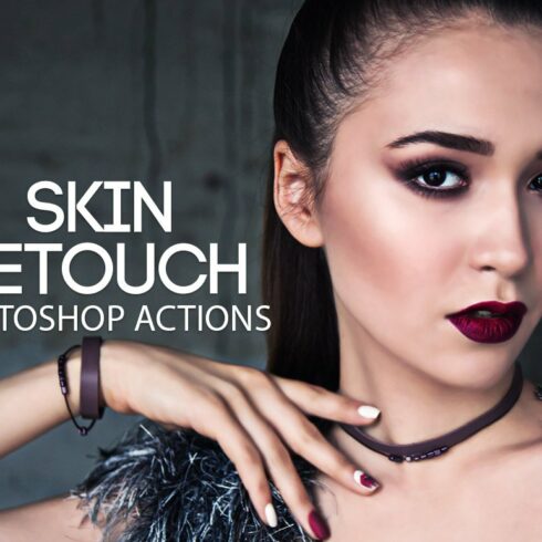 Skin Retouch Photoshop Actions Kitcover image.