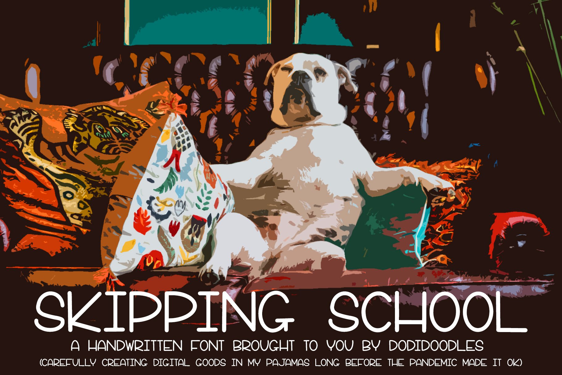 Sale Skipping School Font cover image.