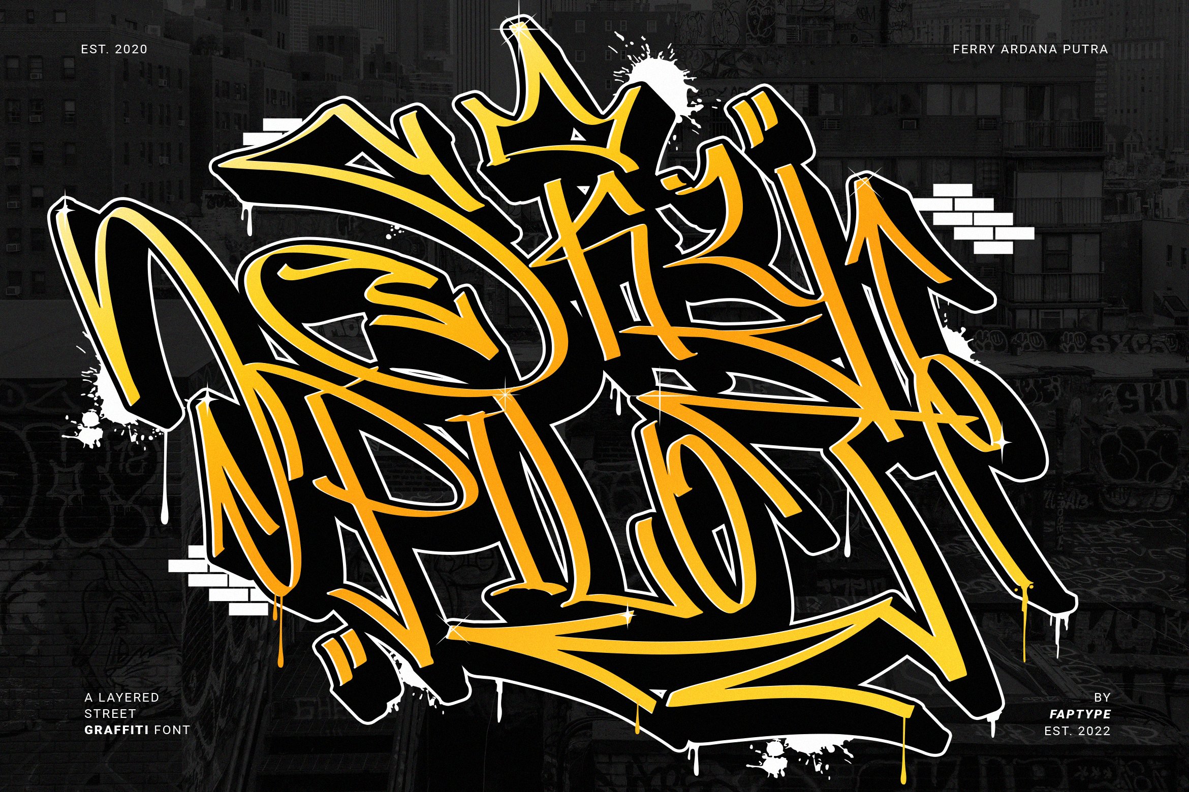 Skypilot | Layered Graffiti Font cover image.