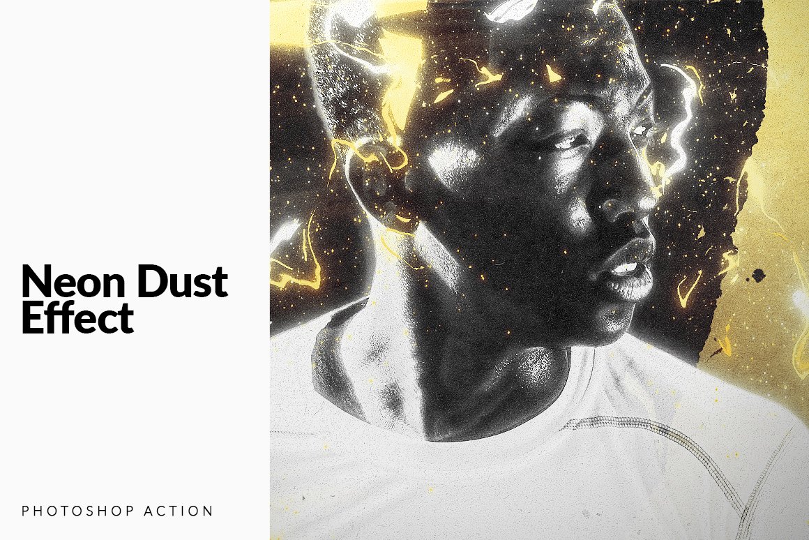 Neon Dust Photoshop Actioncover image.