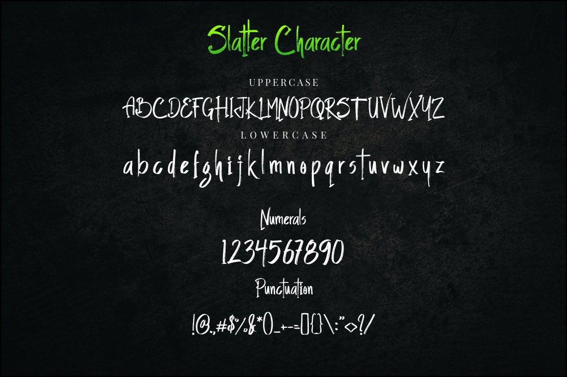 slatter typeface 281029 661