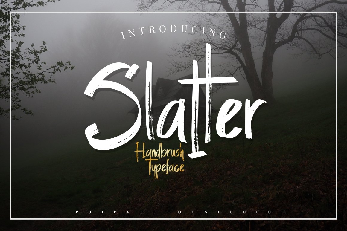 Slatter - Handbrush Font cover image.