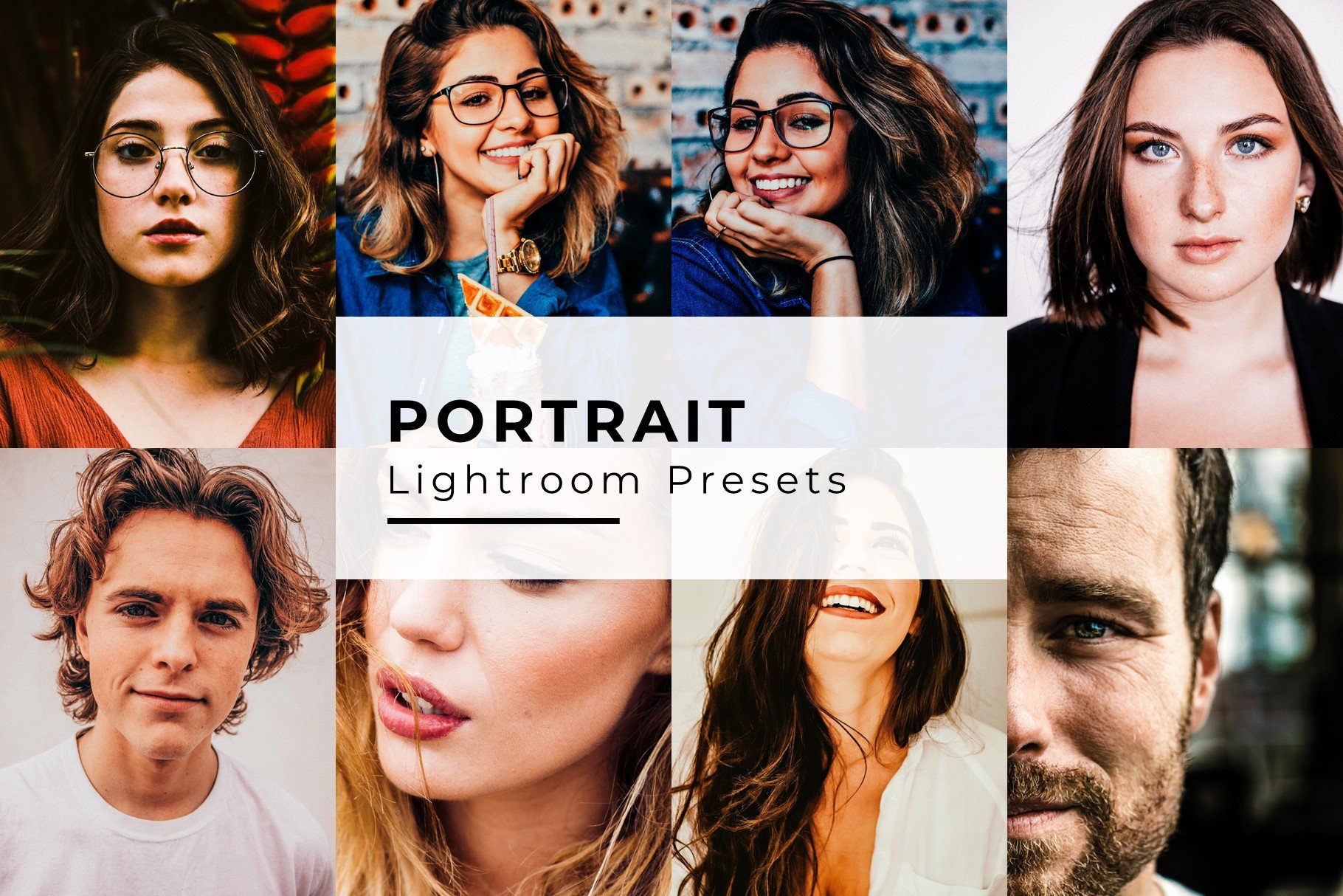 10 Portrait Lightroom Presetscover image.
